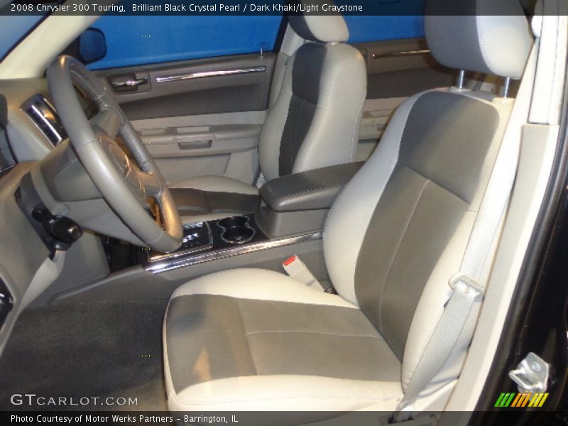 Brilliant Black Crystal Pearl / Dark Khaki/Light Graystone 2008 Chrysler 300 Touring