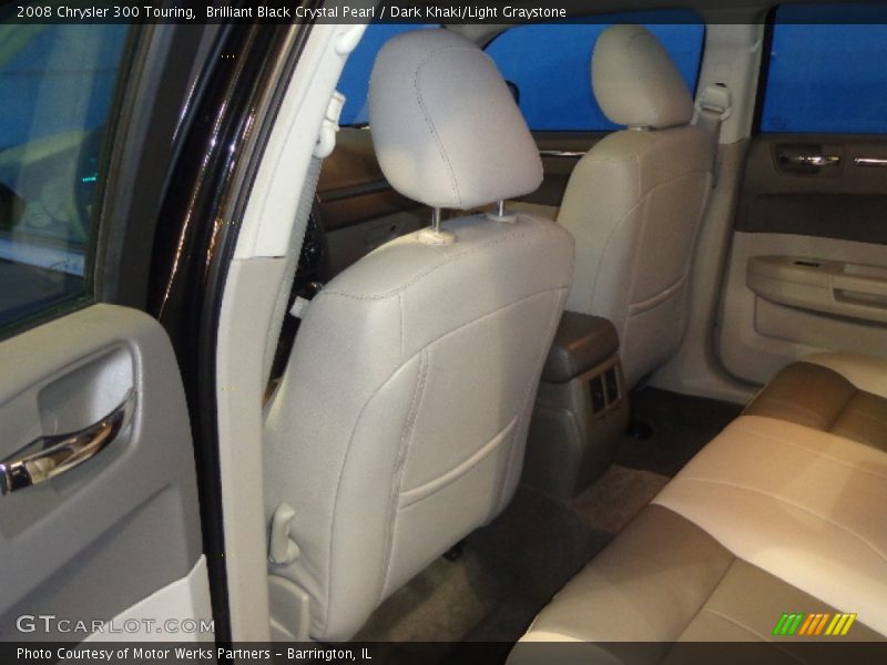 Brilliant Black Crystal Pearl / Dark Khaki/Light Graystone 2008 Chrysler 300 Touring