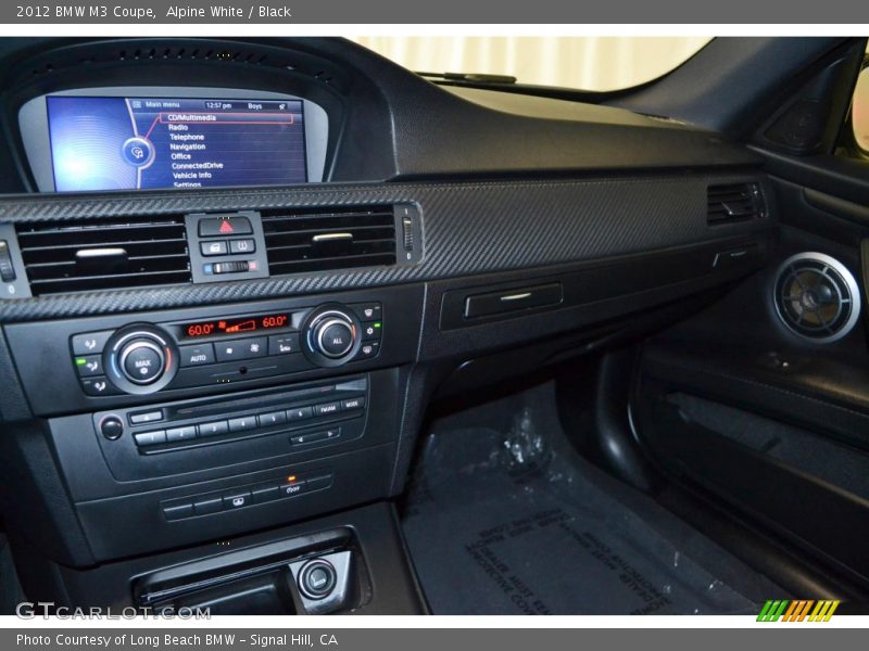 Alpine White / Black 2012 BMW M3 Coupe