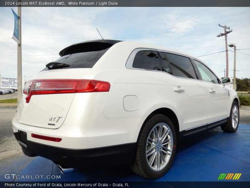 White Platinum / Light Dune 2014 Lincoln MKT EcoBoost AWD