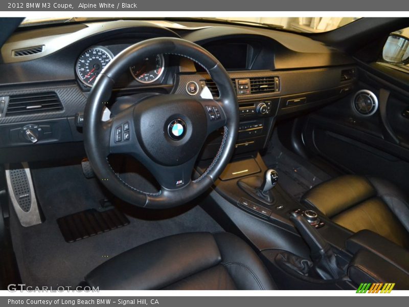 Alpine White / Black 2012 BMW M3 Coupe