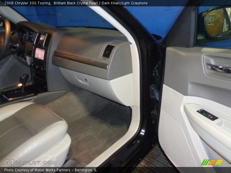Brilliant Black Crystal Pearl / Dark Khaki/Light Graystone 2008 Chrysler 300 Touring