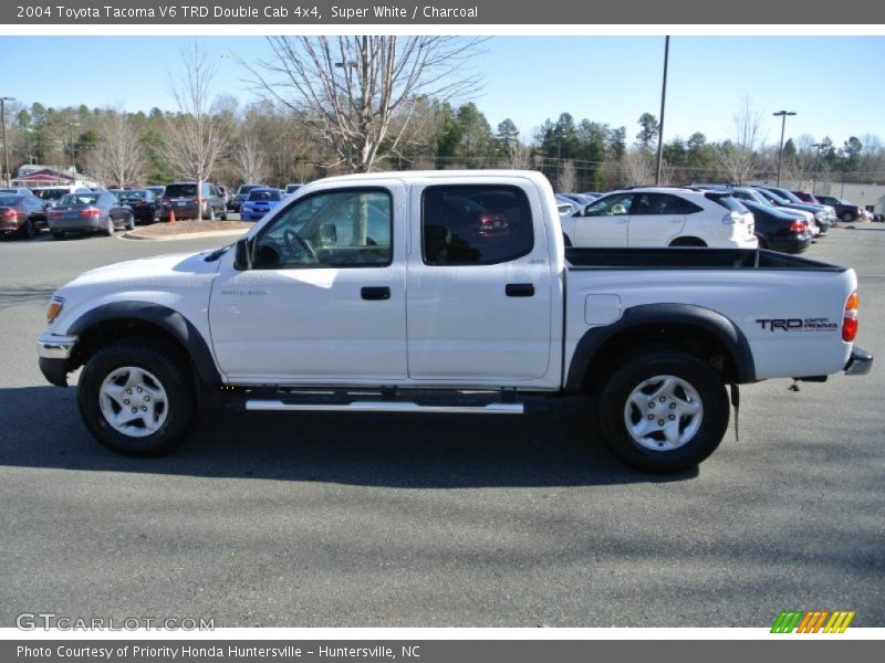 Super White / Charcoal 2004 Toyota Tacoma V6 TRD Double Cab 4x4