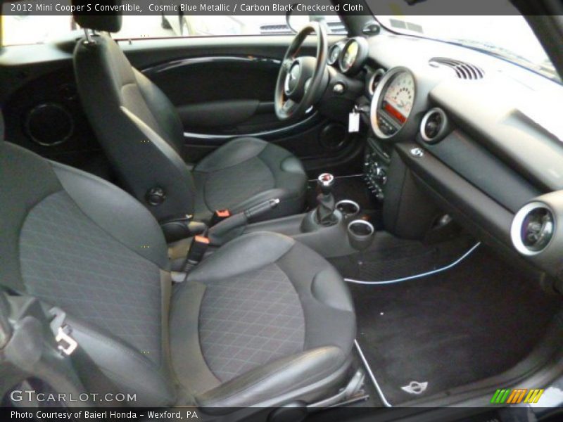 Front Seat of 2012 Cooper S Convertible