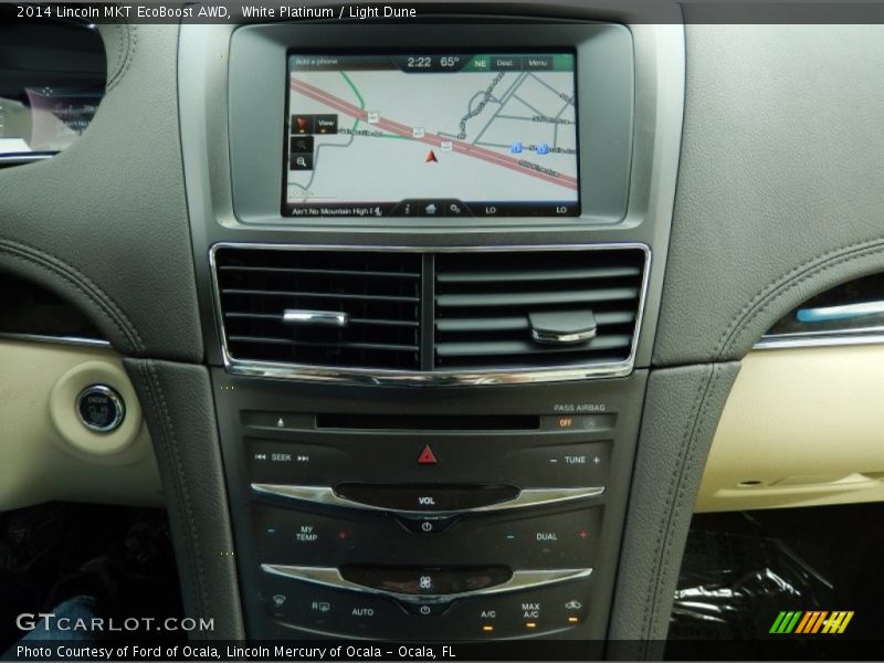 White Platinum / Light Dune 2014 Lincoln MKT EcoBoost AWD