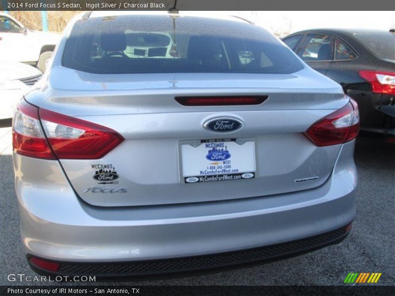 Ingot Silver / Charcoal Black 2014 Ford Focus S Sedan