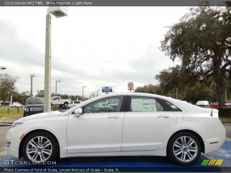  2014 MKZ FWD White Platinum