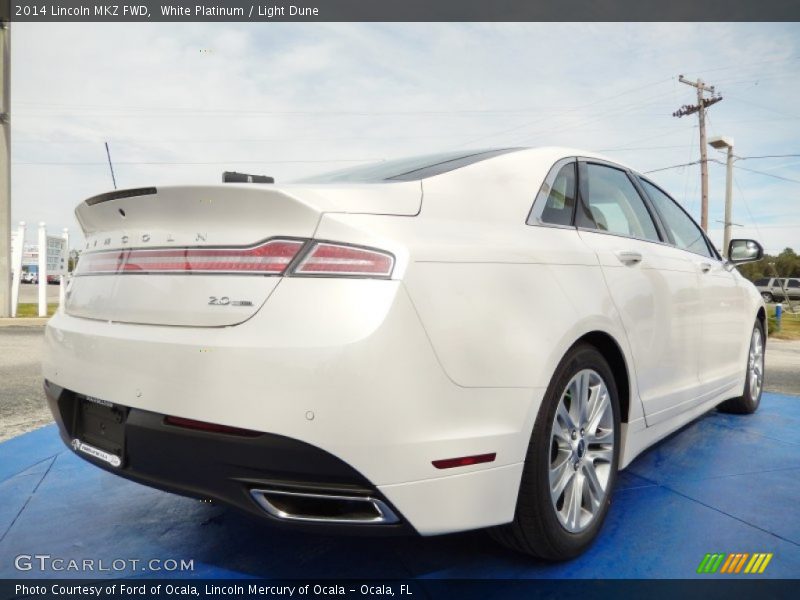 White Platinum / Light Dune 2014 Lincoln MKZ FWD