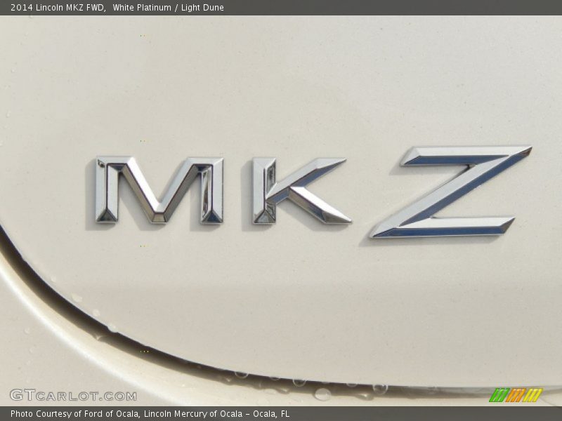 White Platinum / Light Dune 2014 Lincoln MKZ FWD