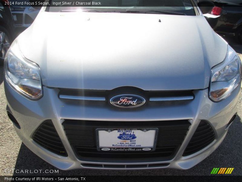 Ingot Silver / Charcoal Black 2014 Ford Focus S Sedan