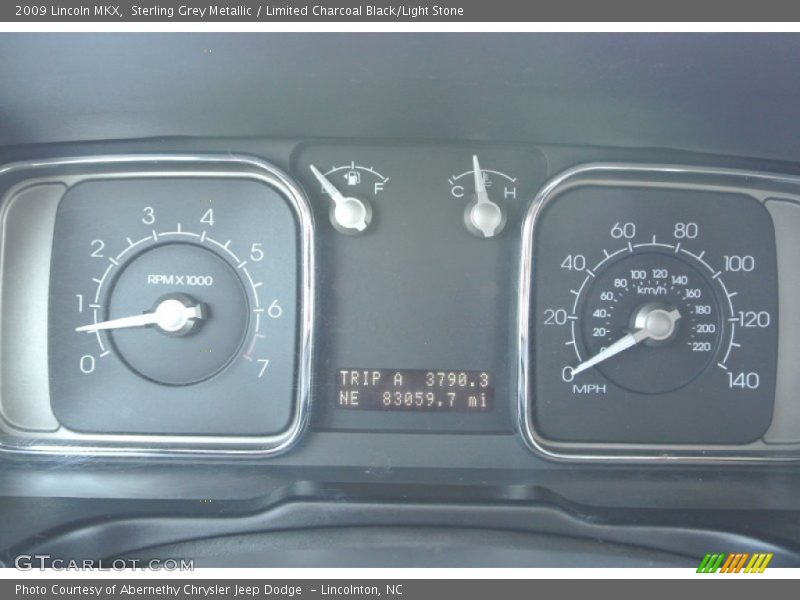 Sterling Grey Metallic / Limited Charcoal Black/Light Stone 2009 Lincoln MKX