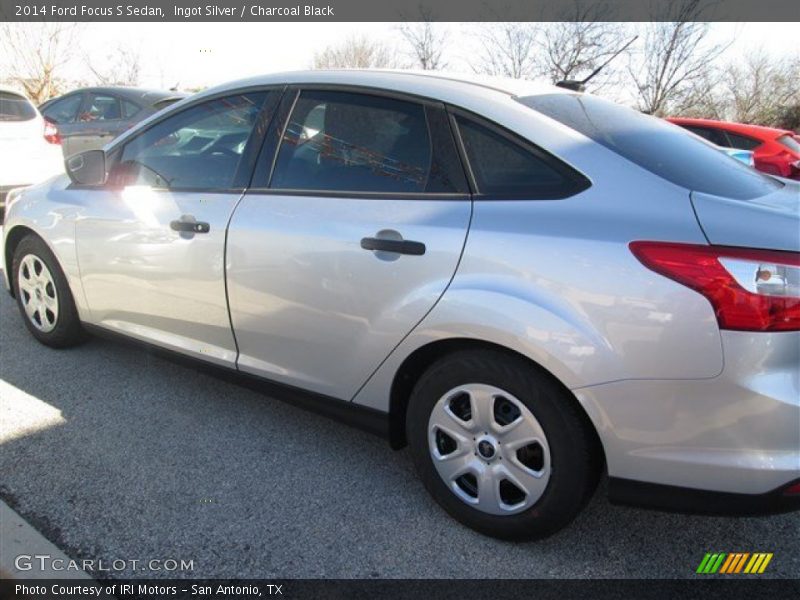 Ingot Silver / Charcoal Black 2014 Ford Focus S Sedan
