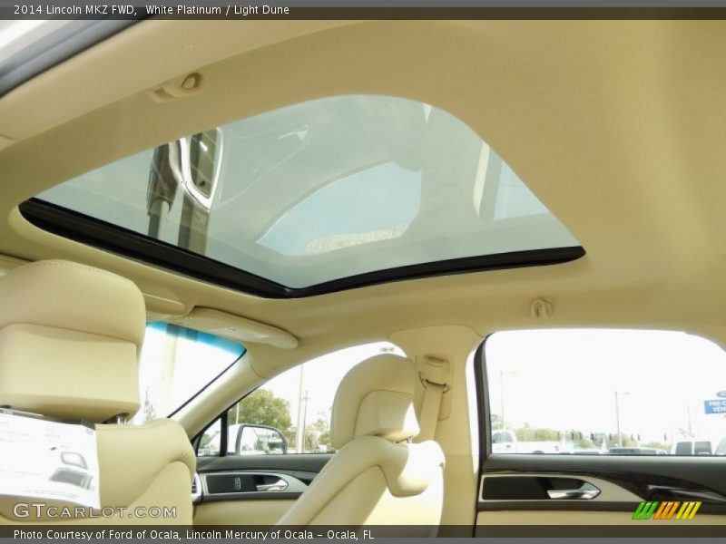 Sunroof of 2014 MKZ FWD
