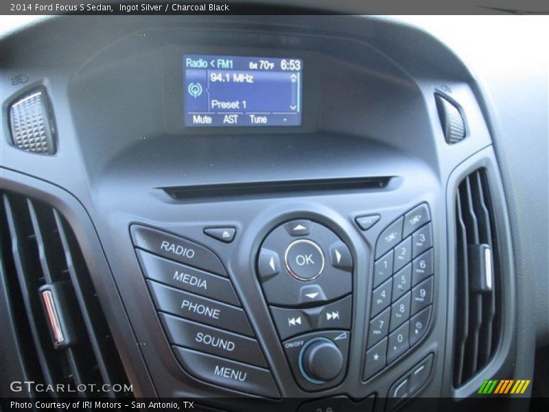 Ingot Silver / Charcoal Black 2014 Ford Focus S Sedan