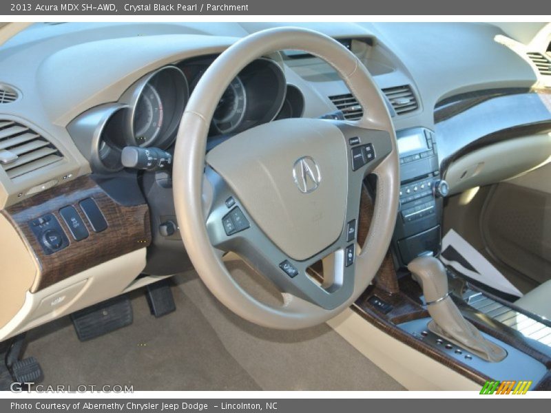 Crystal Black Pearl / Parchment 2013 Acura MDX SH-AWD