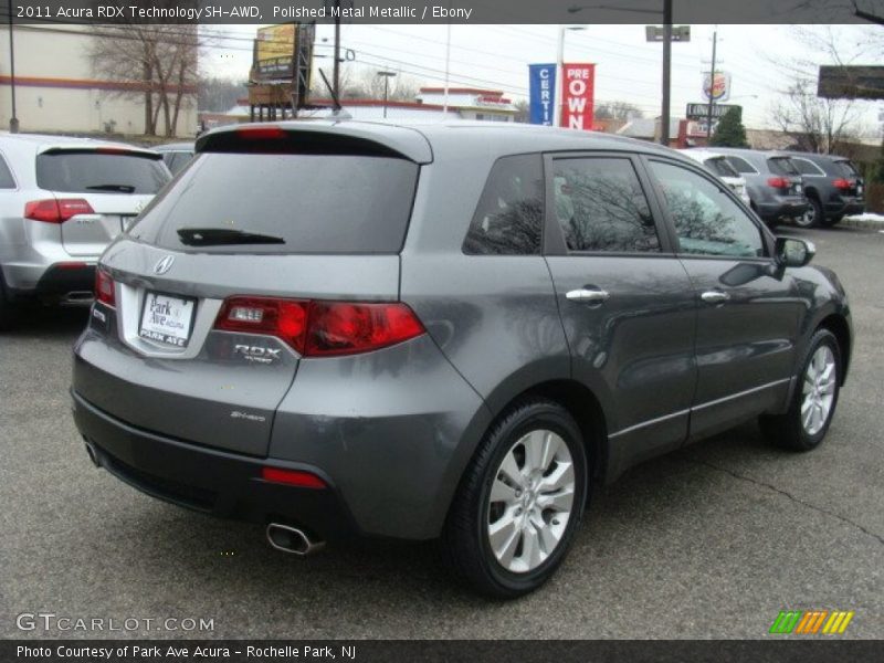 Polished Metal Metallic / Ebony 2011 Acura RDX Technology SH-AWD