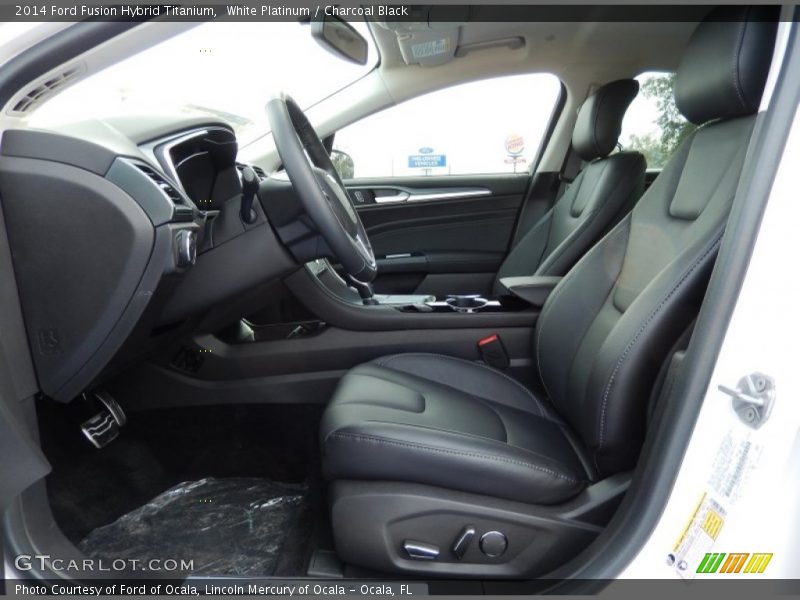Front Seat of 2014 Fusion Hybrid Titanium
