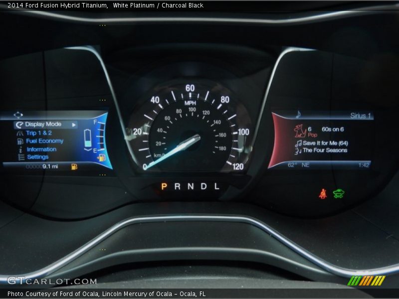  2014 Fusion Hybrid Titanium Hybrid Titanium Gauges