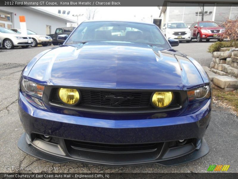 Kona Blue Metallic / Charcoal Black 2012 Ford Mustang GT Coupe