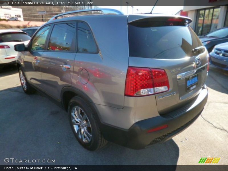 Titanium Silver / Black 2011 Kia Sorento EX V6 AWD