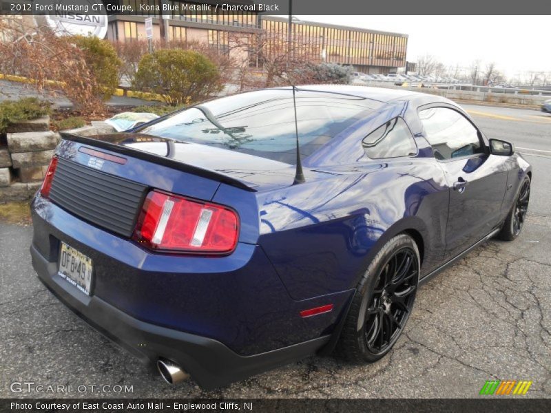 Kona Blue Metallic / Charcoal Black 2012 Ford Mustang GT Coupe