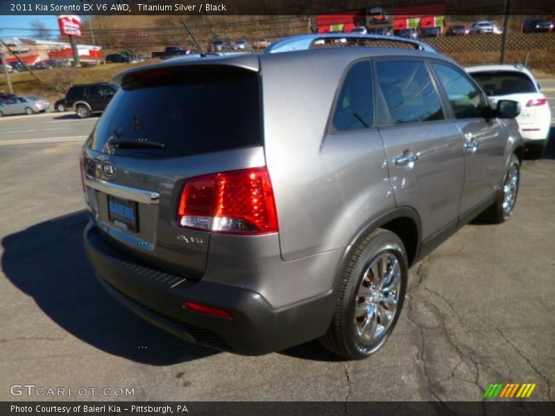 Titanium Silver / Black 2011 Kia Sorento EX V6 AWD