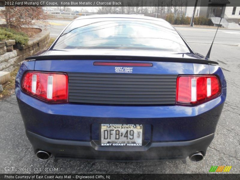 Kona Blue Metallic / Charcoal Black 2012 Ford Mustang GT Coupe
