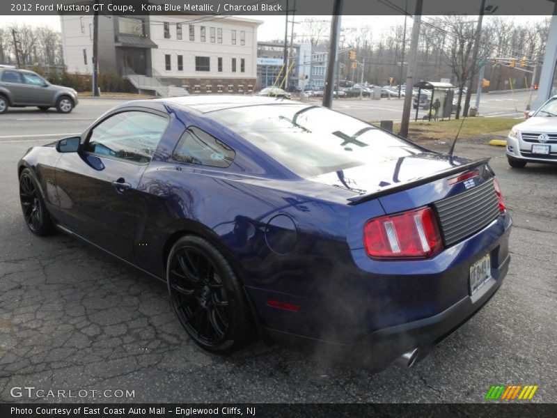 Kona Blue Metallic / Charcoal Black 2012 Ford Mustang GT Coupe