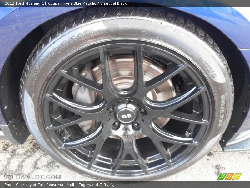 Kona Blue Metallic / Charcoal Black 2012 Ford Mustang GT Coupe