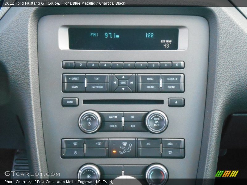Kona Blue Metallic / Charcoal Black 2012 Ford Mustang GT Coupe