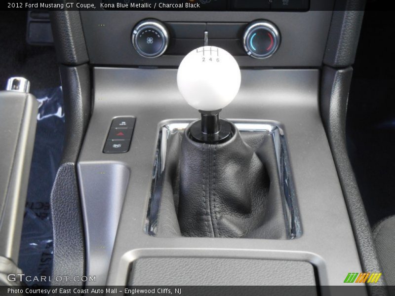 Kona Blue Metallic / Charcoal Black 2012 Ford Mustang GT Coupe