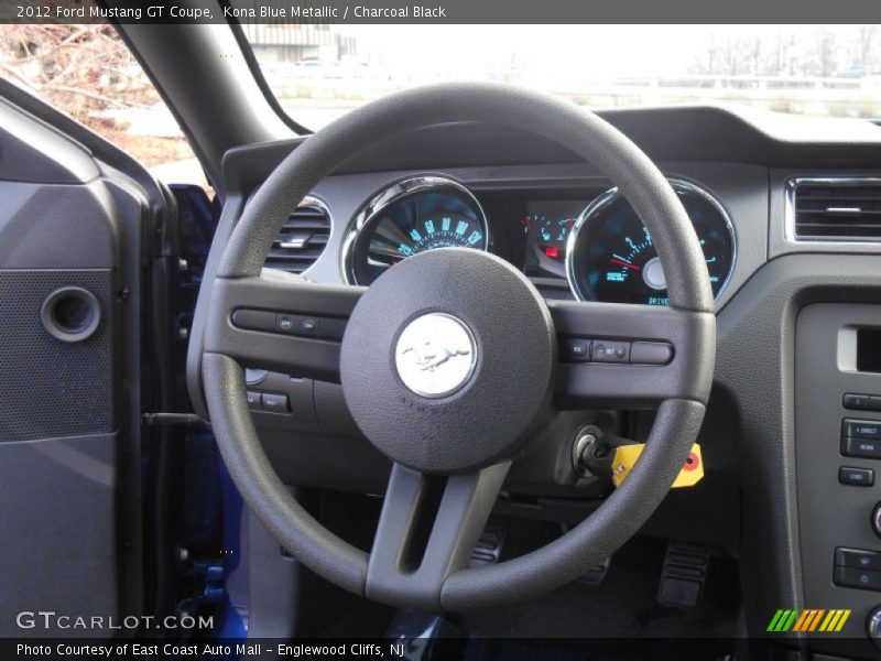 Kona Blue Metallic / Charcoal Black 2012 Ford Mustang GT Coupe
