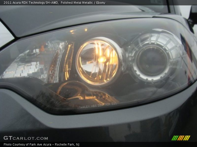 Polished Metal Metallic / Ebony 2011 Acura RDX Technology SH-AWD