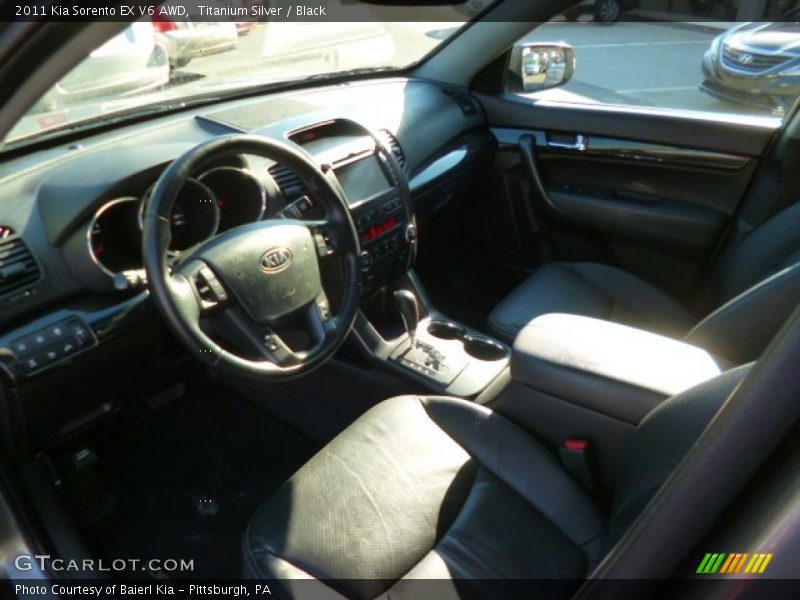 Titanium Silver / Black 2011 Kia Sorento EX V6 AWD
