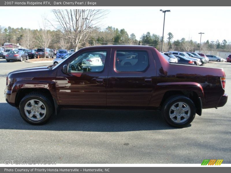 Dark Cherry Pearl / Beige 2007 Honda Ridgeline RTX