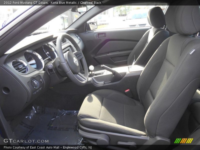 Kona Blue Metallic / Charcoal Black 2012 Ford Mustang GT Coupe