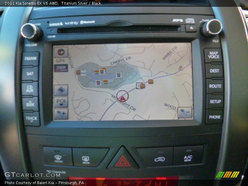 Titanium Silver / Black 2011 Kia Sorento EX V6 AWD