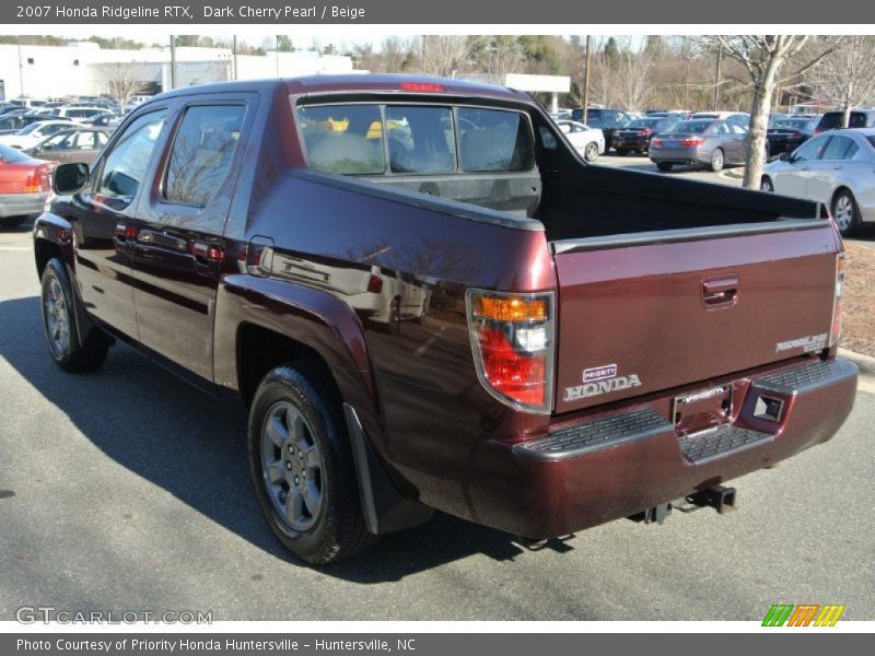 Dark Cherry Pearl / Beige 2007 Honda Ridgeline RTX