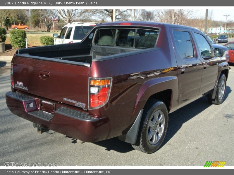 Dark Cherry Pearl / Beige 2007 Honda Ridgeline RTX