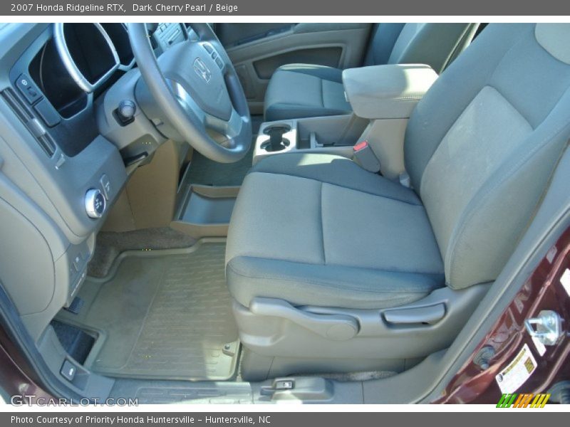 Dark Cherry Pearl / Beige 2007 Honda Ridgeline RTX