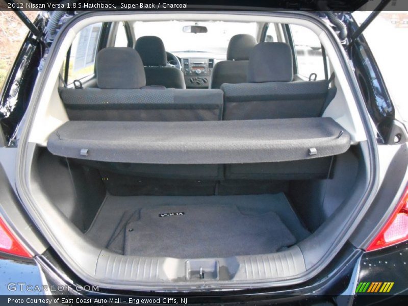 Super Black / Charcoal 2012 Nissan Versa 1.8 S Hatchback
