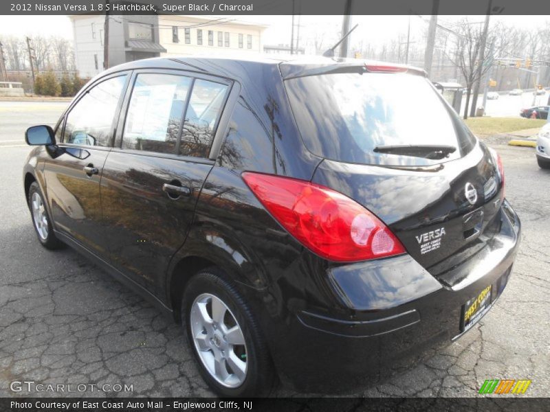 Super Black / Charcoal 2012 Nissan Versa 1.8 S Hatchback