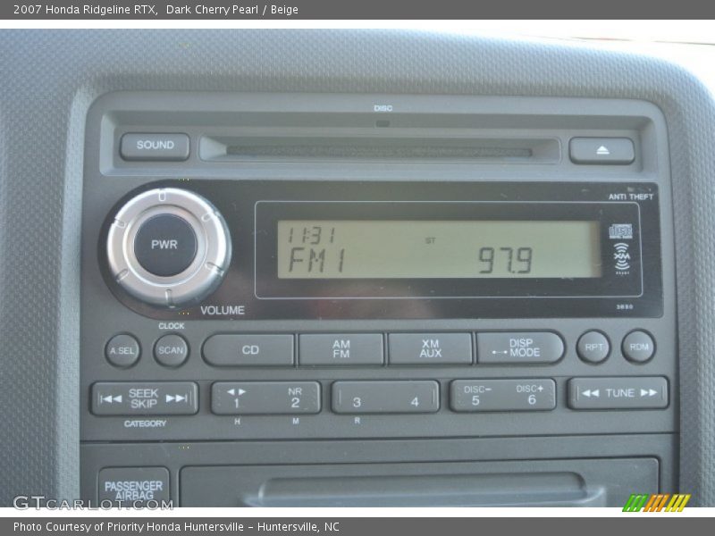 Dark Cherry Pearl / Beige 2007 Honda Ridgeline RTX