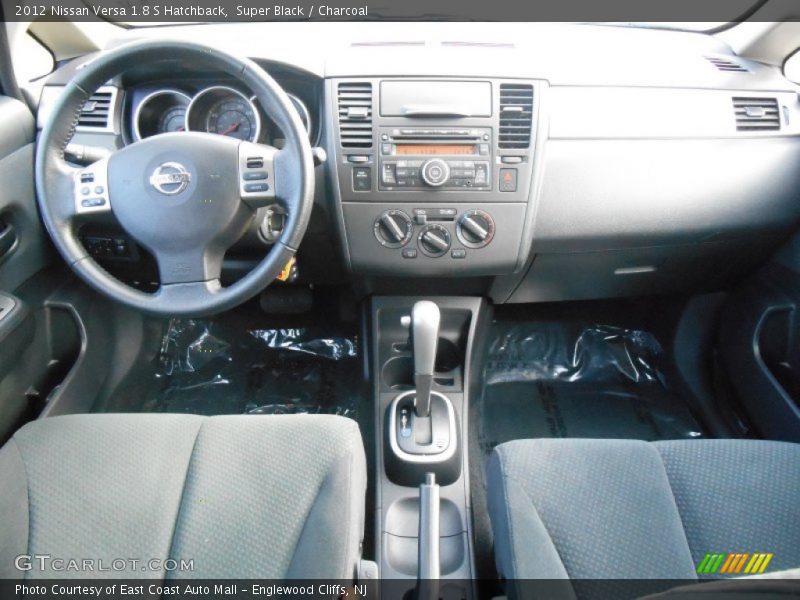 Super Black / Charcoal 2012 Nissan Versa 1.8 S Hatchback
