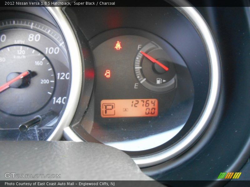 Super Black / Charcoal 2012 Nissan Versa 1.8 S Hatchback