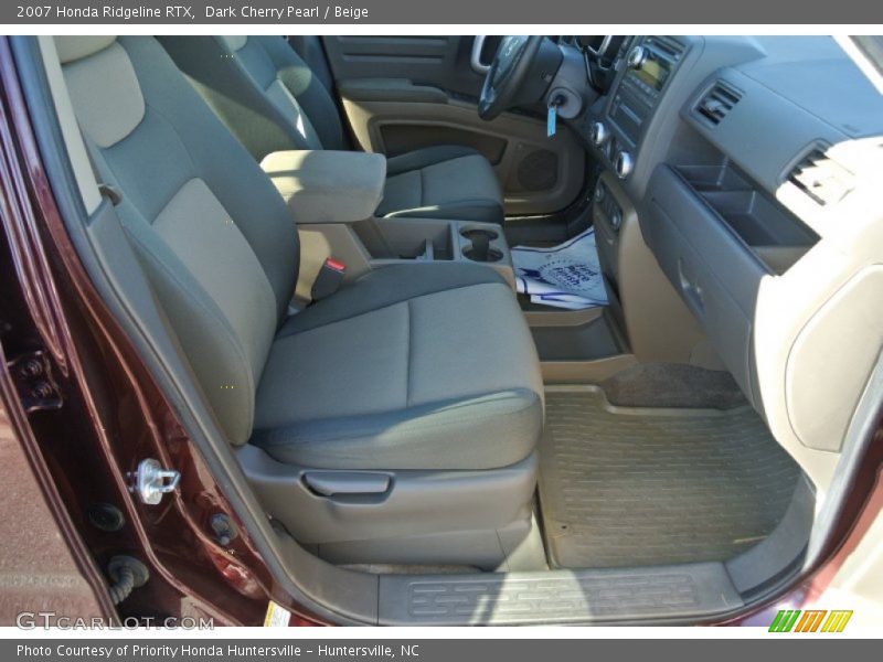 Dark Cherry Pearl / Beige 2007 Honda Ridgeline RTX