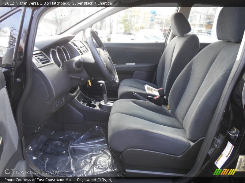 Super Black / Charcoal 2012 Nissan Versa 1.8 S Hatchback
