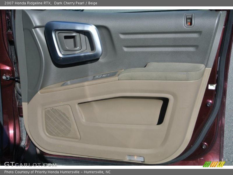 Dark Cherry Pearl / Beige 2007 Honda Ridgeline RTX