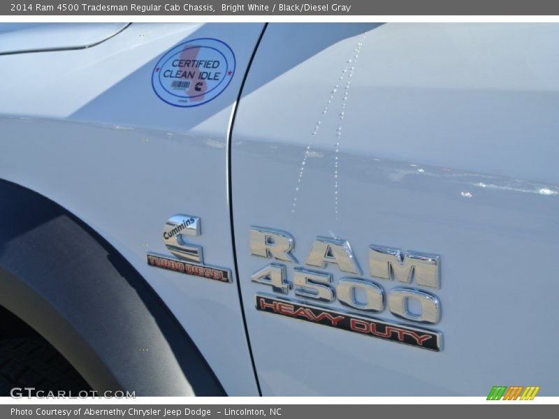 Bright White / Black/Diesel Gray 2014 Ram 4500 Tradesman Regular Cab Chassis
