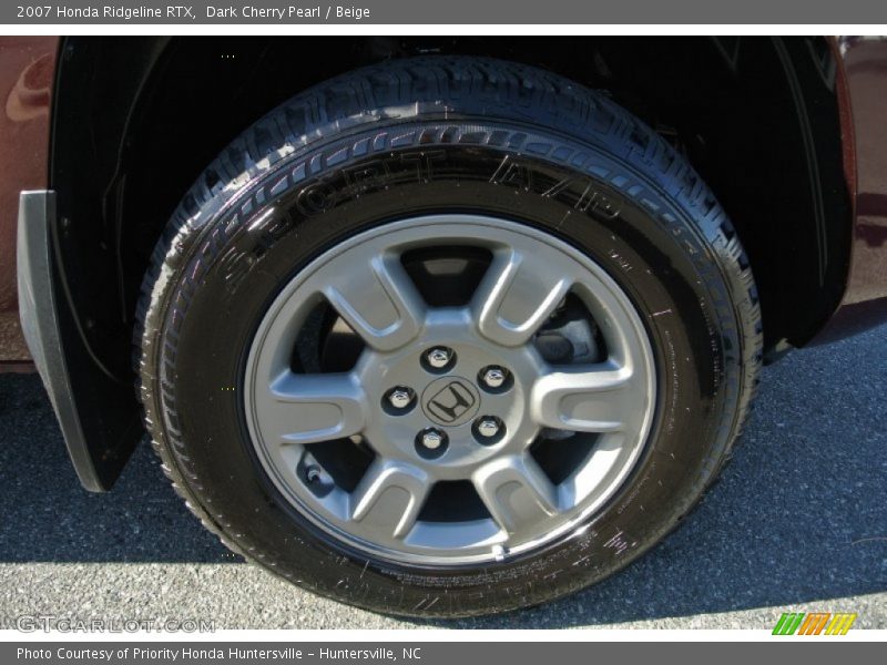 Dark Cherry Pearl / Beige 2007 Honda Ridgeline RTX